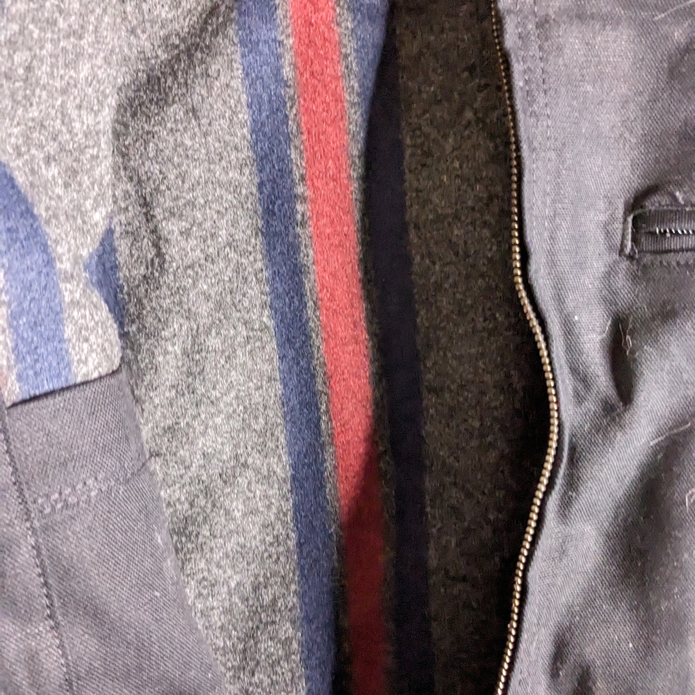 Carhartt Men's Black Canvas Jacket Flannel Lined FedEx Relaxed Fit Size Medium - Picture 9 of 12